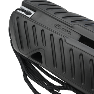 Close-up of the Fender EVA 2.0, showing embossed branding, grip texture, and reinforced edges.