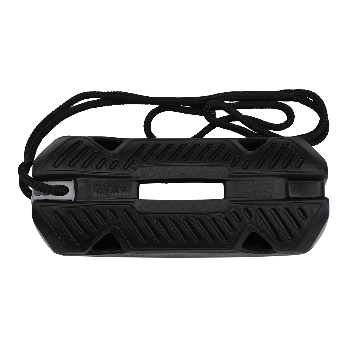 Side view of the Compact Fender EVA 2.0, highlighting the durable black EVA construction and attachment points.