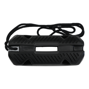 Side view of the Compact Fender EVA 2.0, highlighting the durable black EVA construction and attachment points.