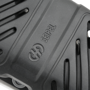 Close-up of the EVA Permanent Dock Fender showing embossed logo and vented panel design.