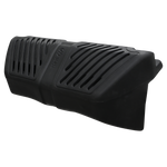 Side-angle of the EVA Permanent Dock Fender, displaying slotted vents, raised center, and durable black EVA material.
