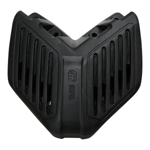 Front view of the EVA Permanent Corner Dock Fender, displaying its wide V-shaped design and mounting points.