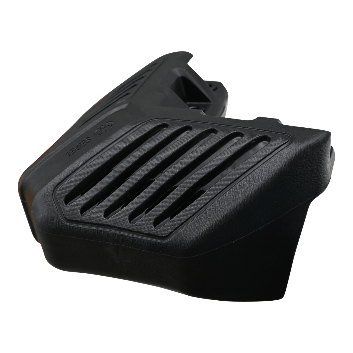 Side view of the EVA Permanent Corner Dock Fender, showing the vented structure and contoured edges.