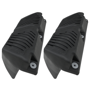 Two EVA Permanent Dock Fender, featuring vented ridges, reinforced edges, and pre-drilled mounting holes.