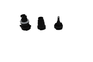 Three different nozzle attachments for the Handheld Air Pump, displayed separately on a white background.