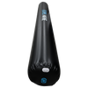 Angled view of the Boat Bumper in black, showing the inflation valve and glossy finish.