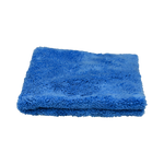 Front view of the Plush Detailing Towel in blue, showcasing its ultra-soft fibers.