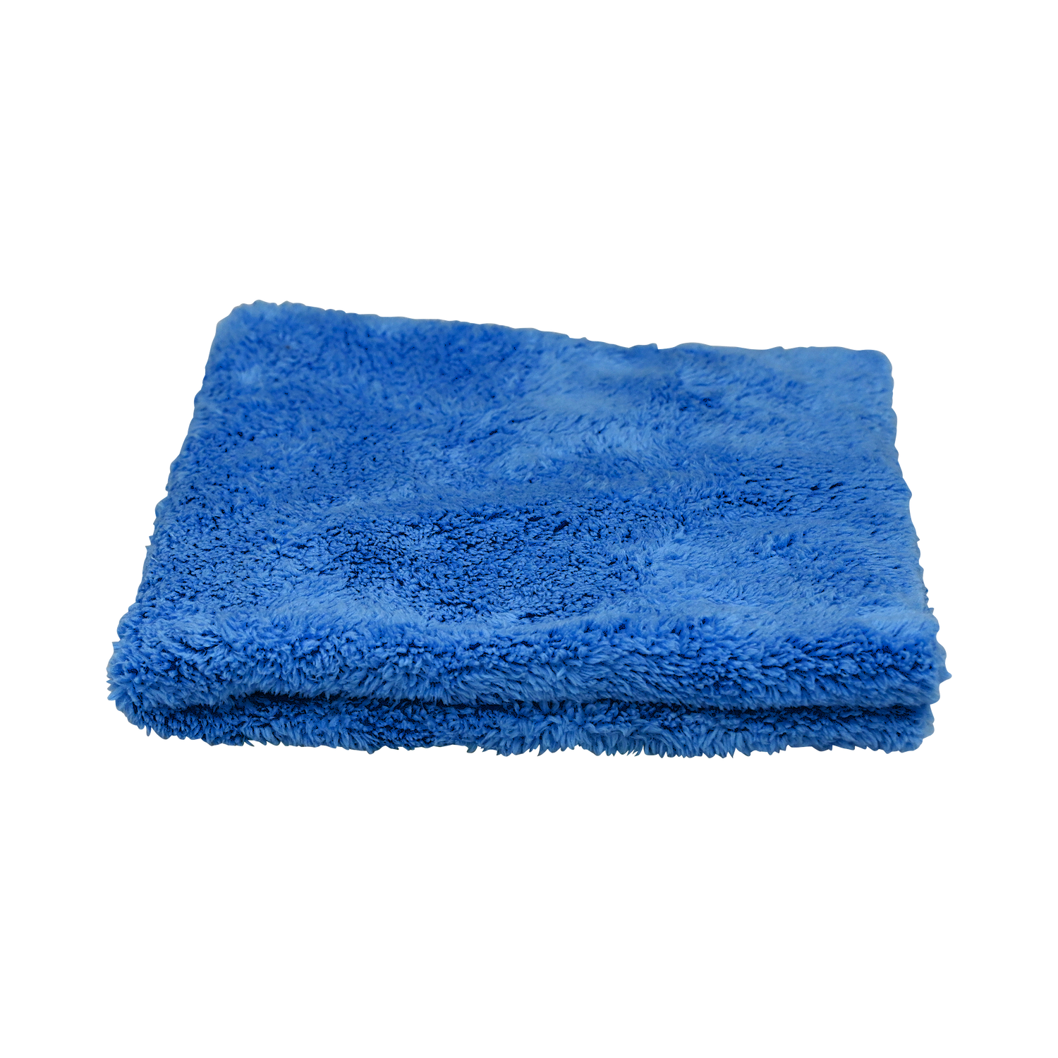 Front view of the Plush Detailing Towel in blue, showcasing its ultra-soft fibers.