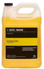 Gallon jug of yellow Seipel Marine EVA Foam Cleaner.