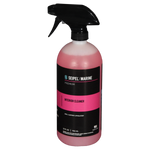 Premium Interior Cleaner in a 32 oz spray bottle with pink liquid, black trigger sprayer, and black label with pink accents.